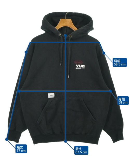 WTAPS（ダブルタップス）パーカー 黒 サイズ:X03(L位) メンズ