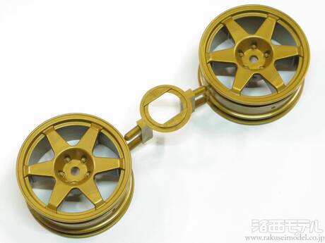 タミヤ（アフターパーツ） 10445676 ホイール(ゴールド/2コ/6スポーク