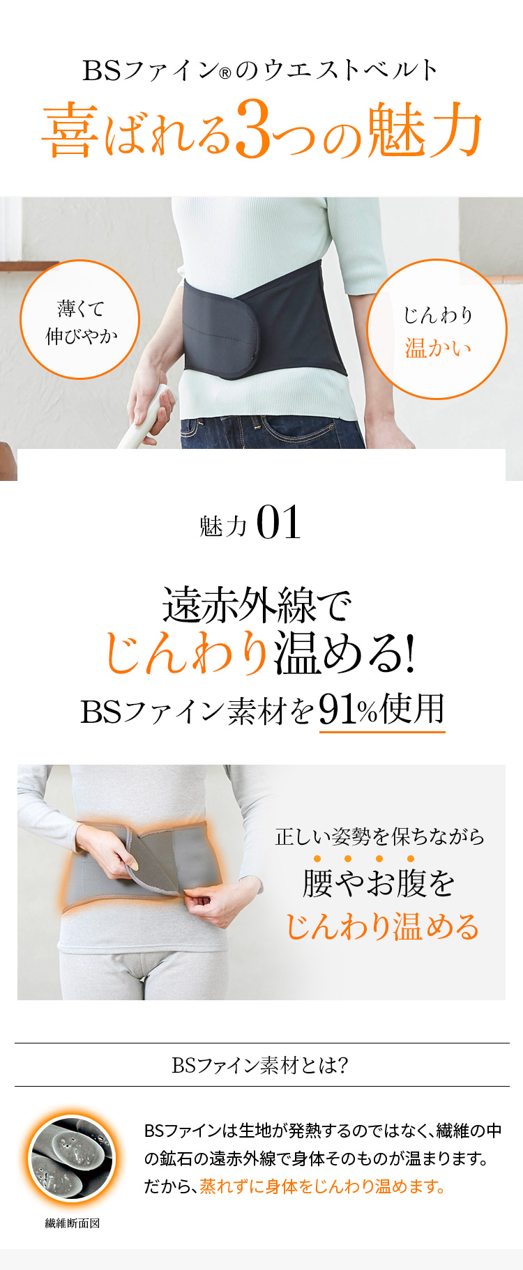 楽天市場】[BSファイン] ウエストベルト BS1001 【公式】｜冷えて