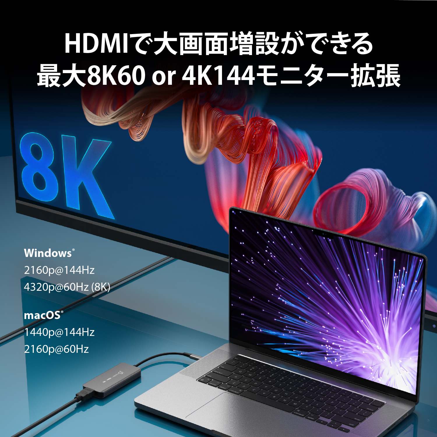 楽天市場】j5createUSB46in18K60マルチアダプターマルチハブ