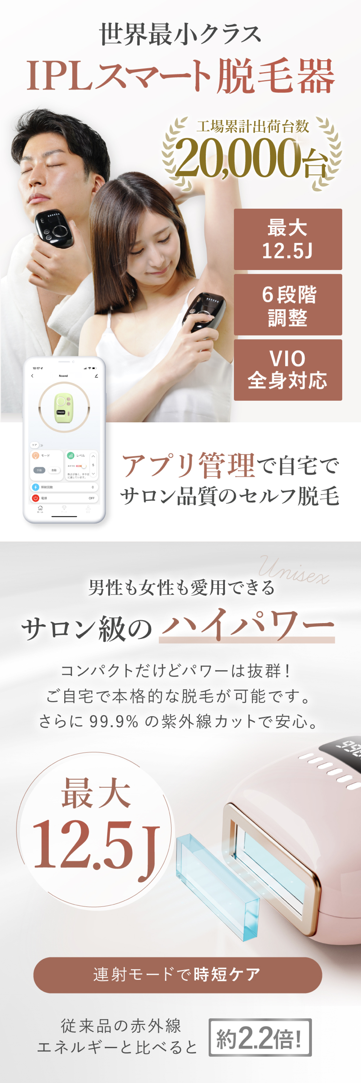 スマート脱毛器 IPL光脱毛器 家庭用脱毛器 メンズ レディース 顔 髭