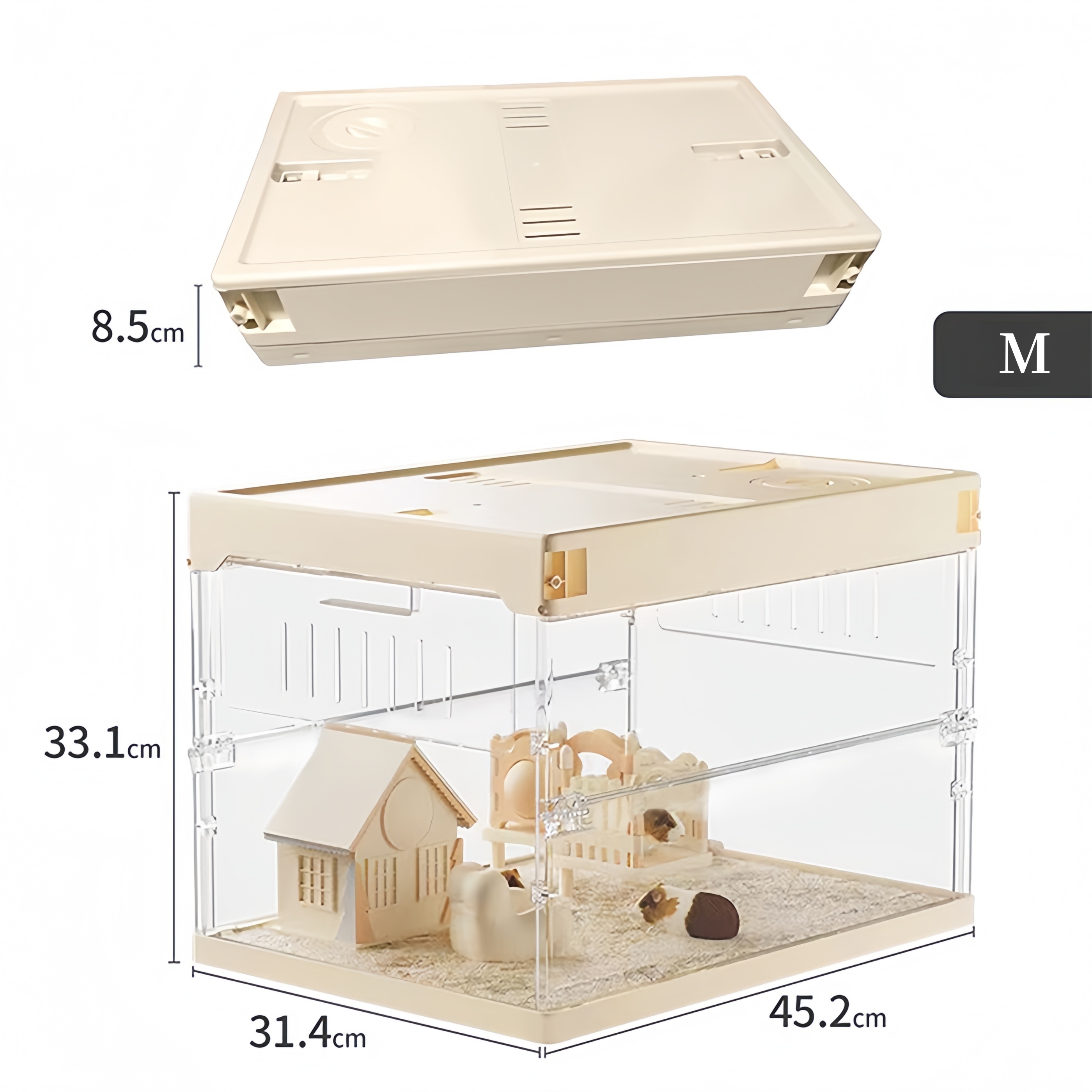 楽天市場】小動物ケージ アクリルペットケージ ハムスターケージ