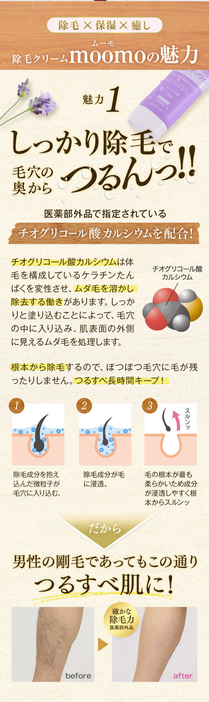 楽天市場】【公式】 ムーモ moomo 除毛 クリーム 120g×3本セット 女性