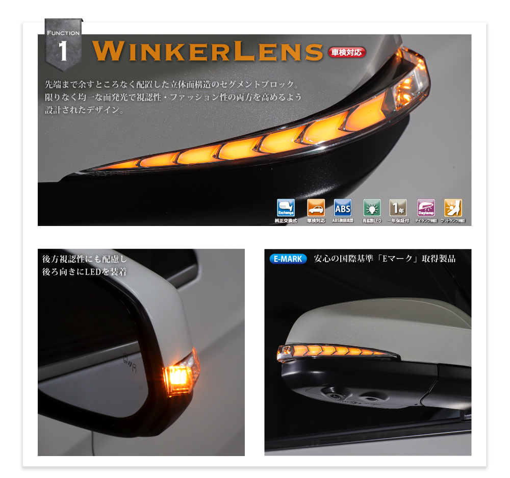 楽天市場】ノア ヴォクシー 90 90系 流れるウインカー レンズ