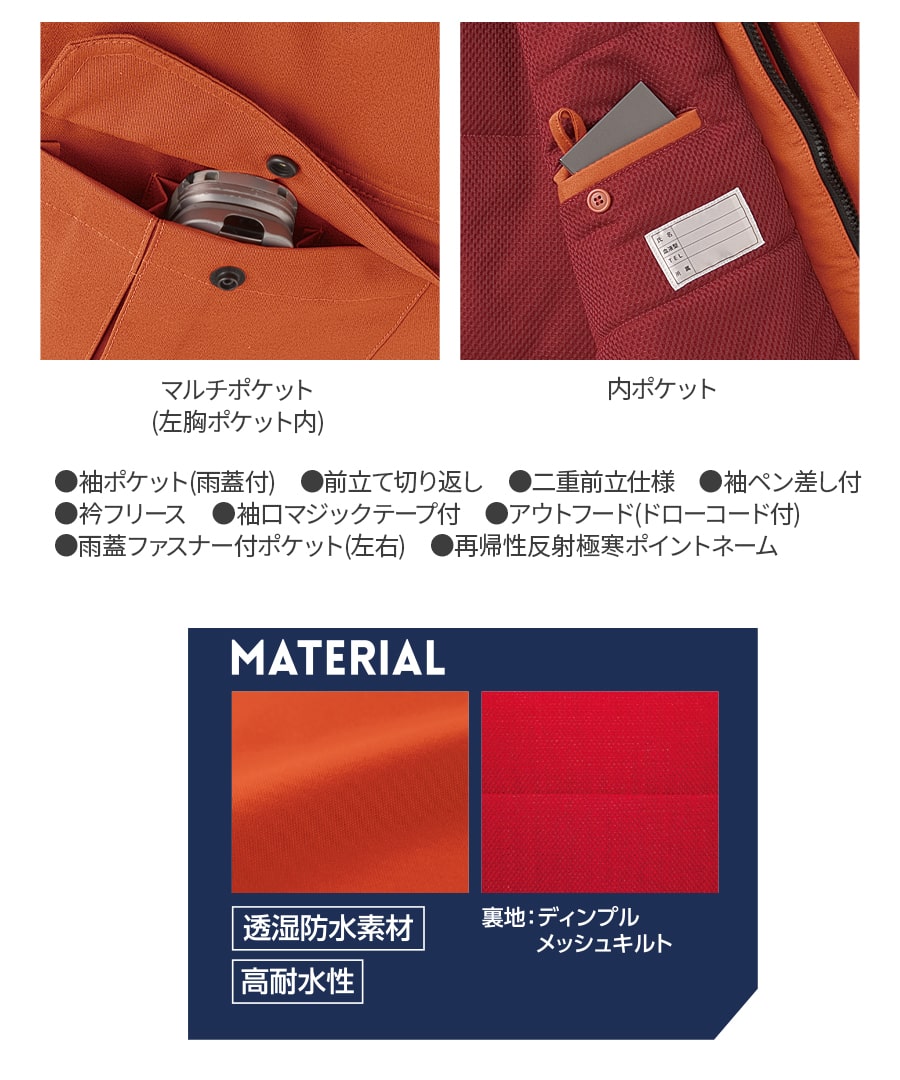 楽天市場】平日14時まで当日出荷 即納 【お得な上下セット】防寒 作業