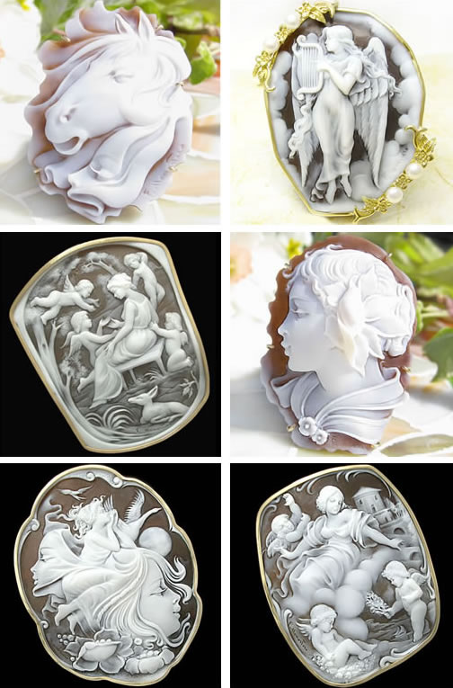 カメオ作家の特長がよく分かる作家別の作品集