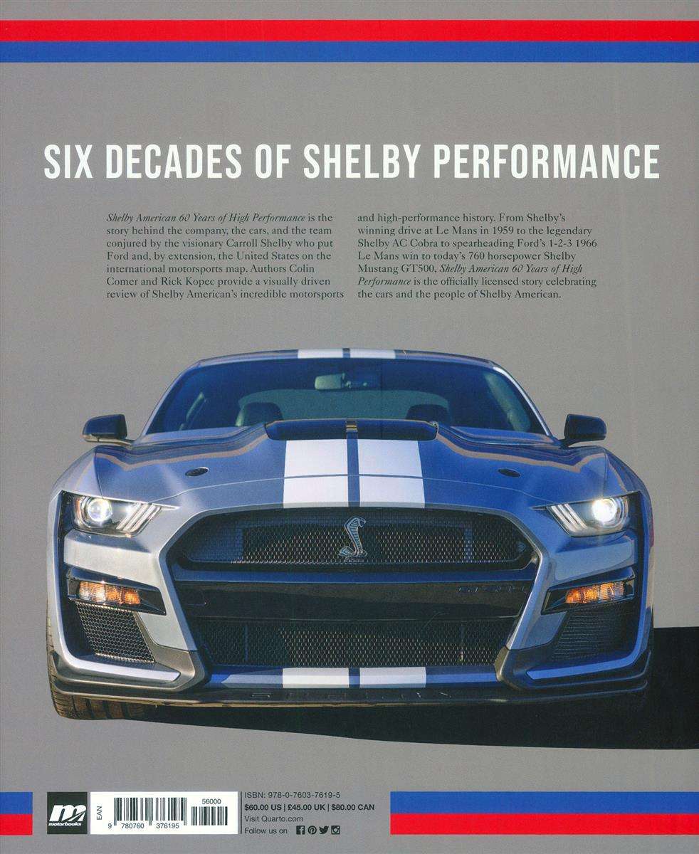 Shelby American 60 Years of High Performance | New Books | Books