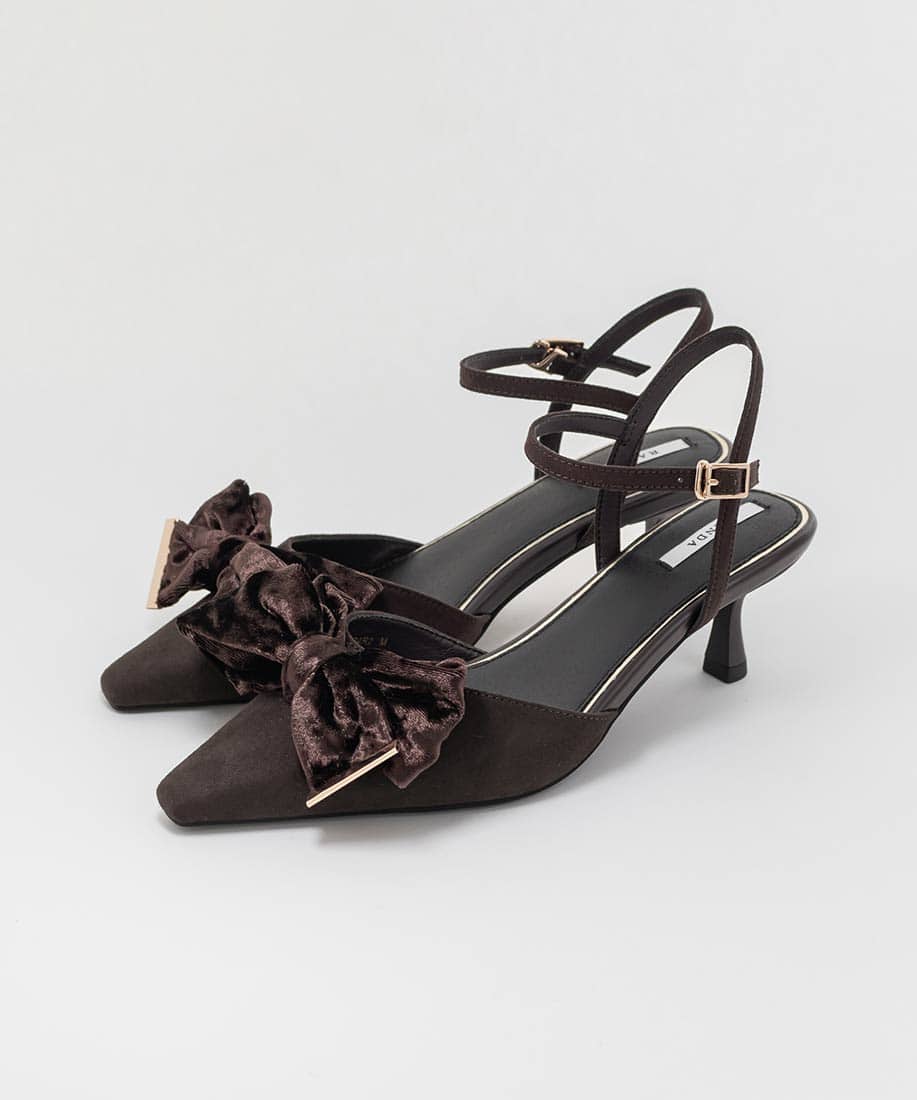 SALE】ベロアリボンストラップパンプスRANDA公式サイト
