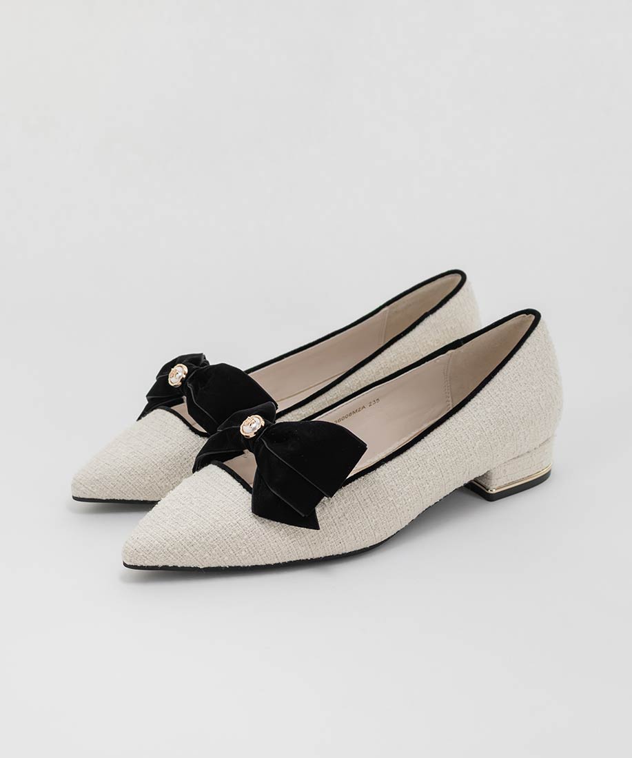 SALE】ベロアリボンクラシカルフラットパンプスRANDA公式サイト