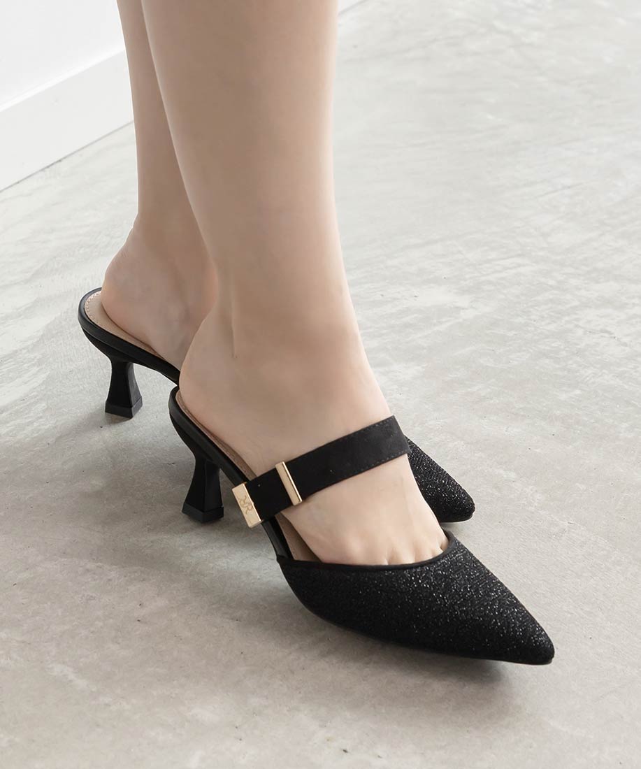 SALE】ゴールドパーツミュールパンプスRANDA公式サイト