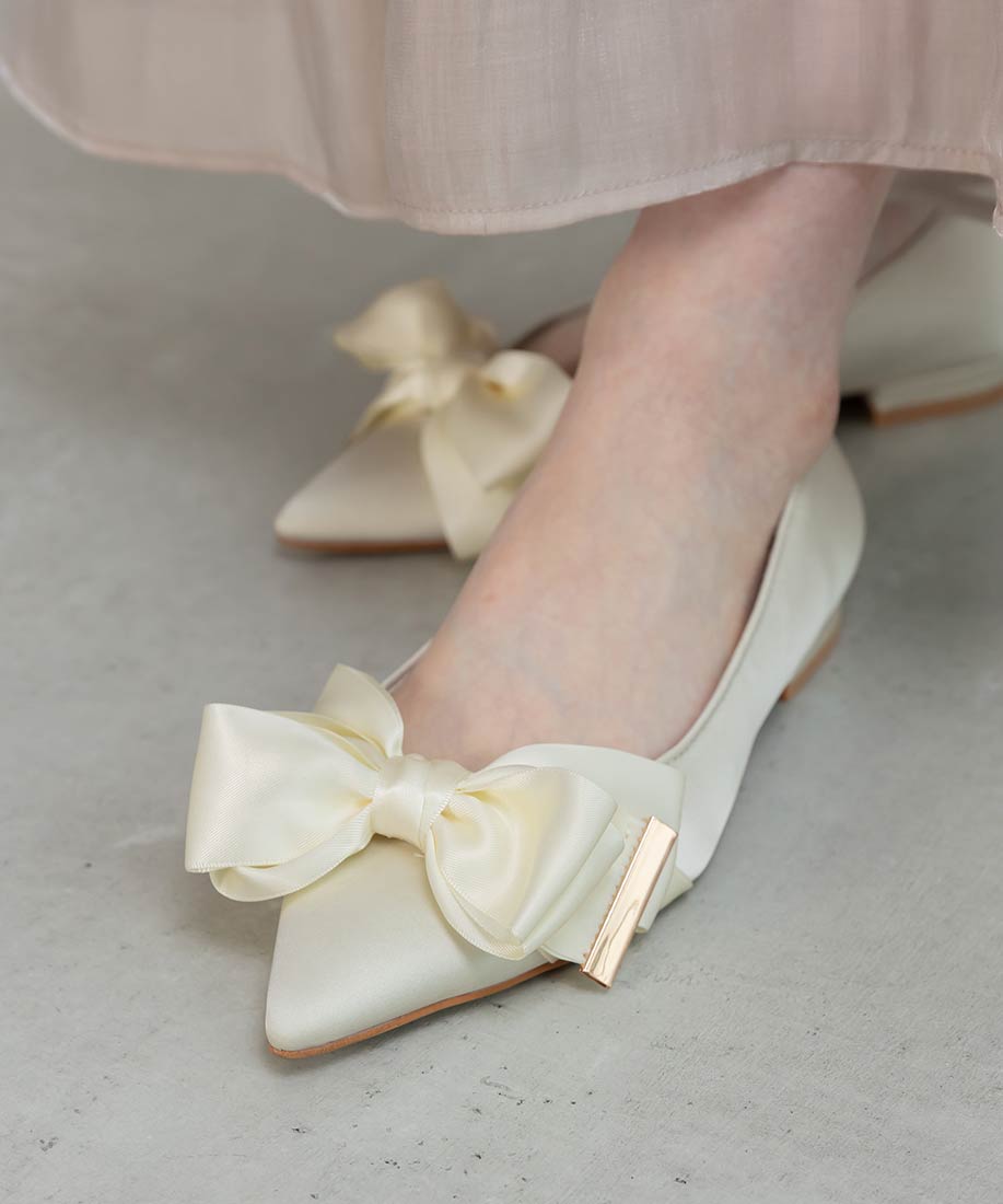 リボンデザインフラットシューズRANDA公式サイト