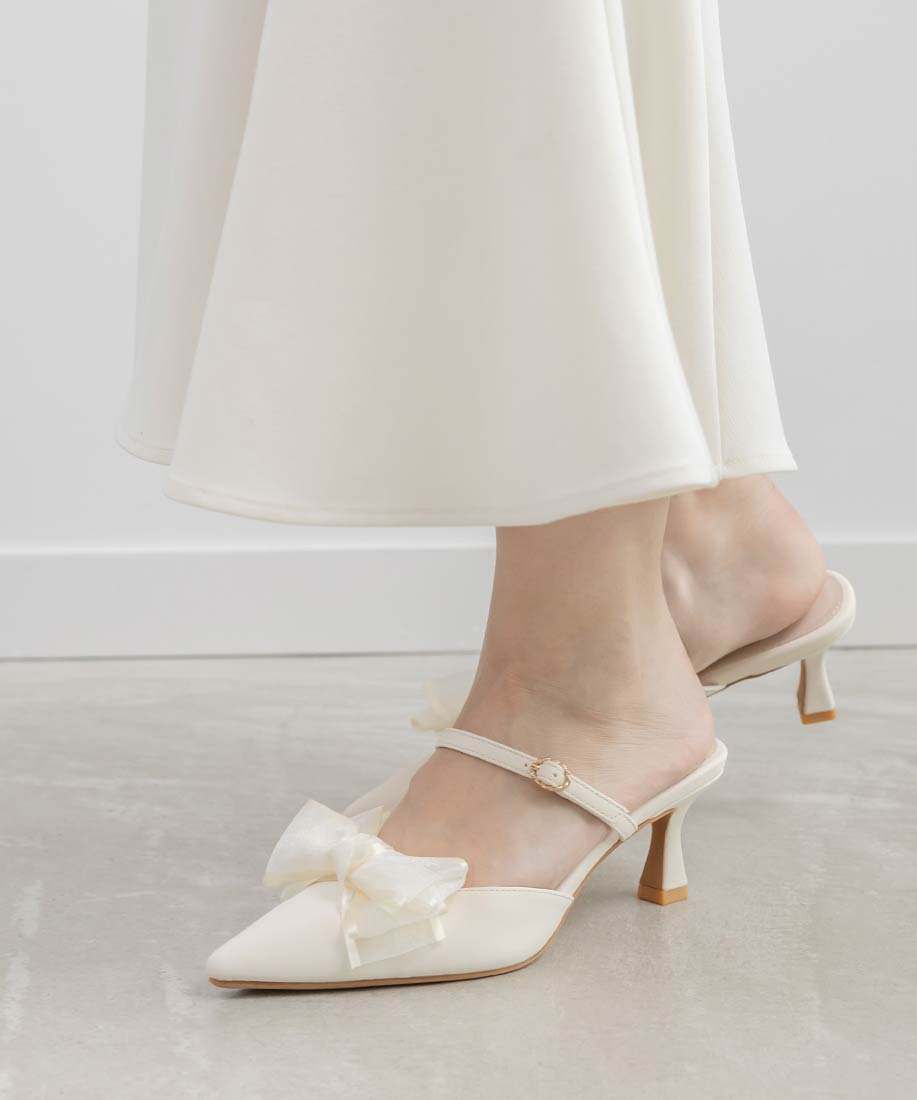 2WAY シアーリボンミュールパンプスRANDA公式サイト