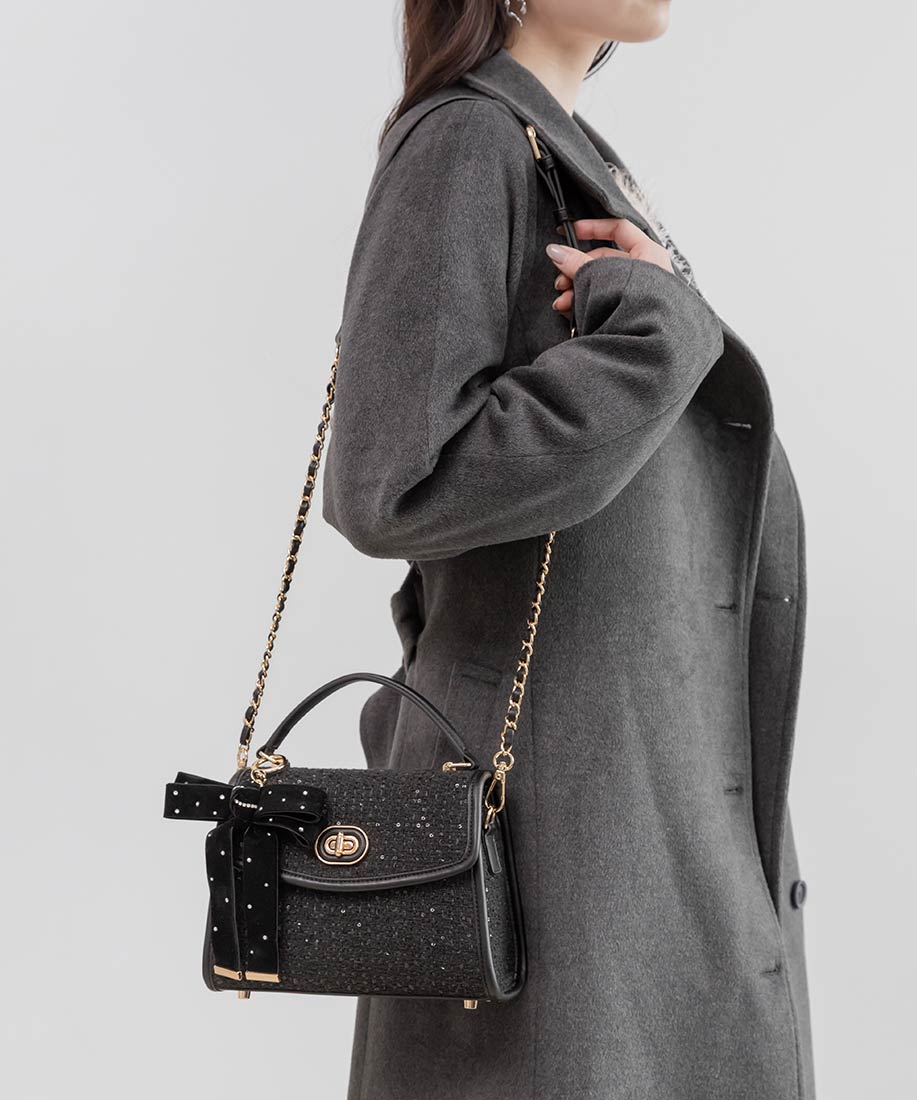 Holiday Collection】2WAY リボンチャームハンドバッグRANDA公式サイト