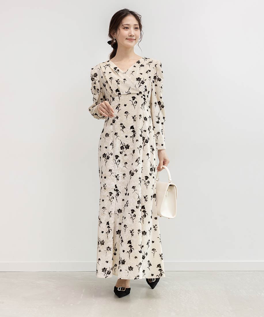 SALE】フロッキーチュールカシュクールワンピースRANDA公式サイト