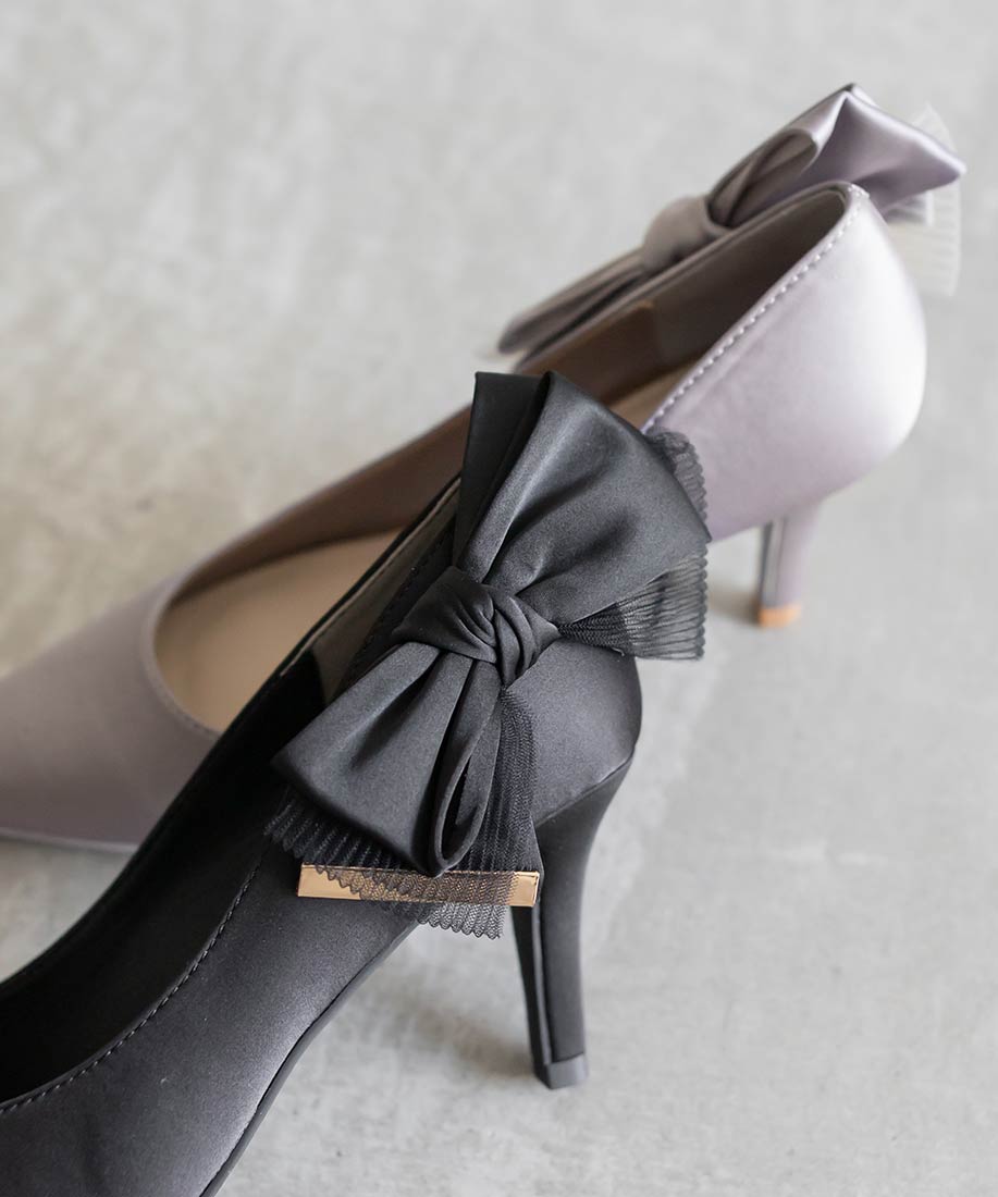 SALE】ビッグリボンサテンパンプスRANDA公式サイト