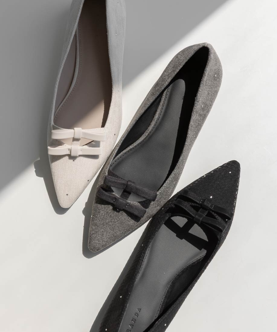 SALE】ミニリボンフラットパンプスRANDA公式サイト