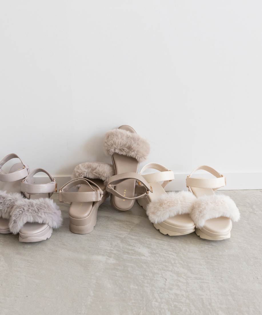 SALE】2WAY ファーベルトスポーツサンダルRANDA公式サイト