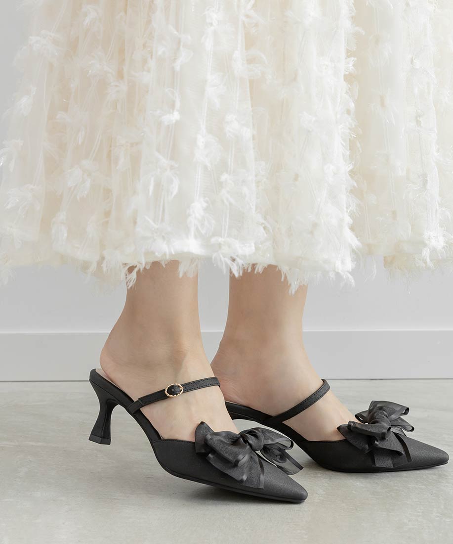 2WAY シアーリボンミュールパンプスRANDA公式サイト