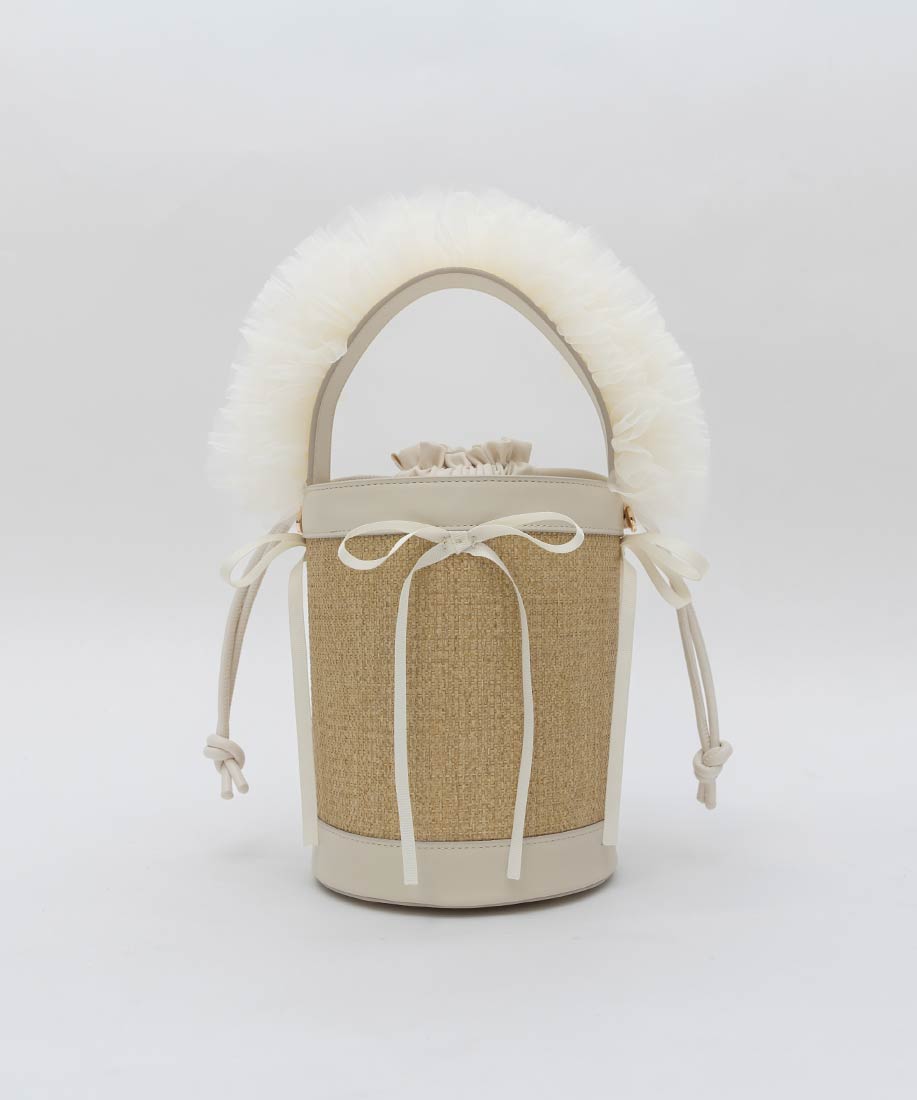 2WAYチュールフリルハンドルカゴバッグRANDA公式サイト