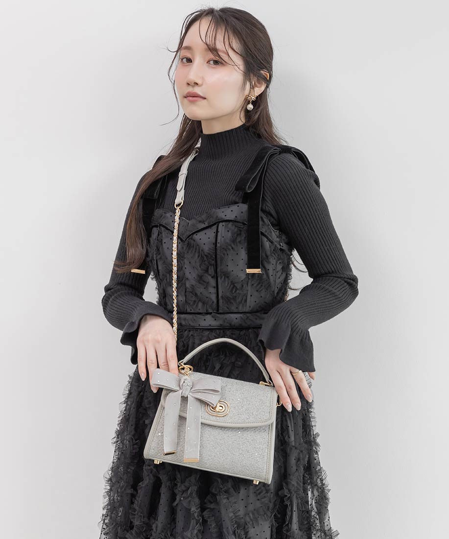 Holiday Collection】2WAY リボンチャームハンドバッグRANDA公式サイト