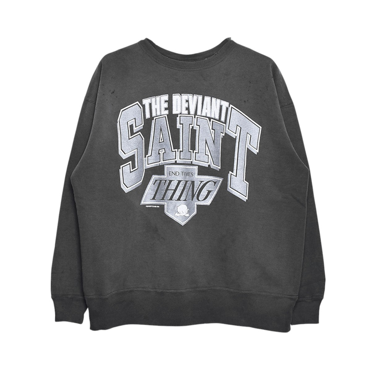 SAINT Mxxxxxx]CRW-N SWEAT/THE DEVIANT/BLACK(SM-HR8-0000-045) – R&Co.