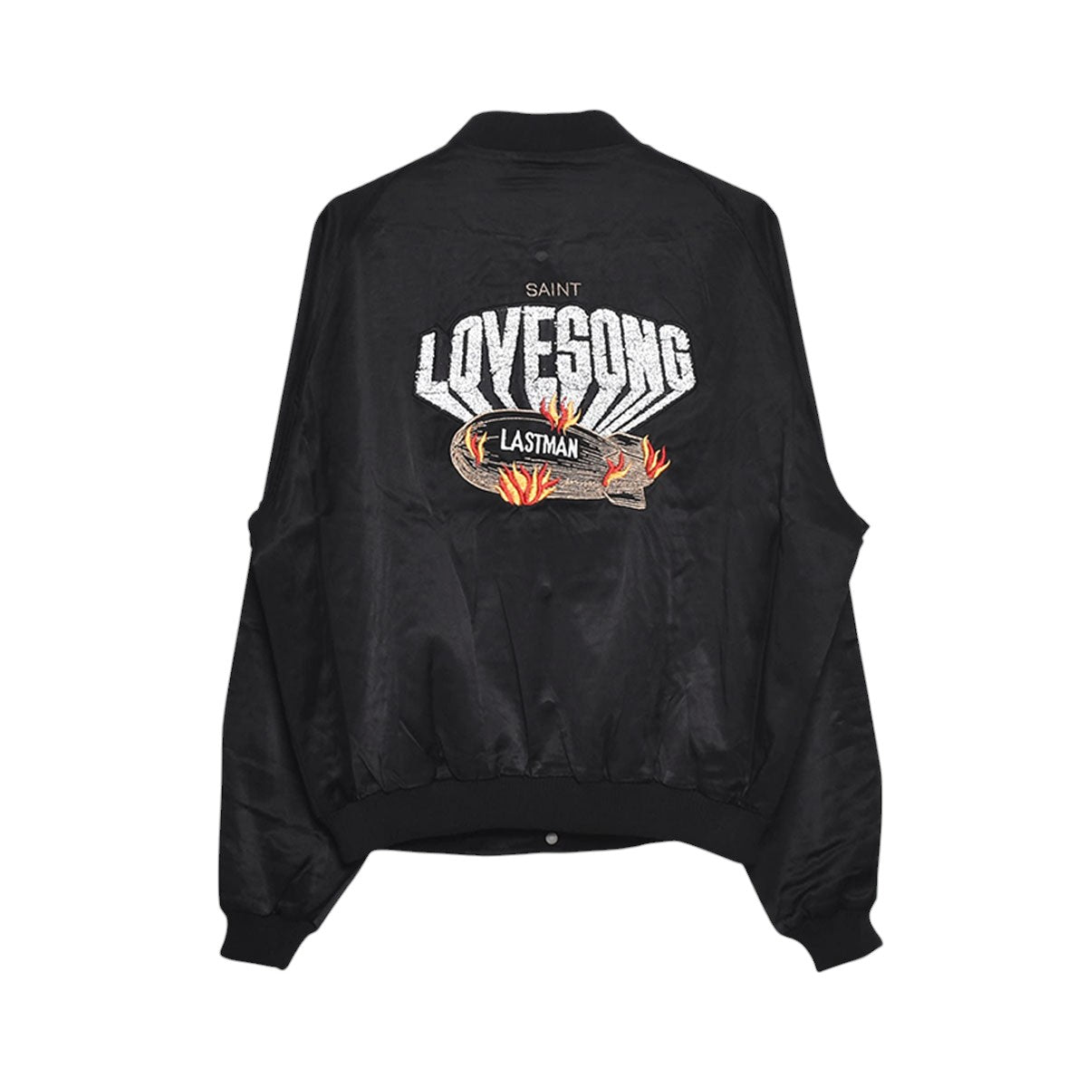 SAINT Mxxxxxx]LM_SATIN JACKET/LOVE SONG/BLACK(SM-HR8-0000-C32) – R&Co.