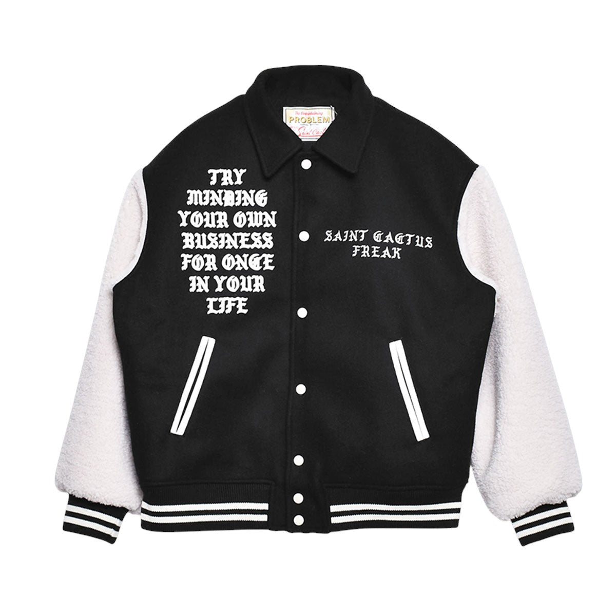 SAINT Mxxxxxx]CP_VARSITY JKT/LMA/BLACK(SM-YS1-0000-C08) – R&Co.
