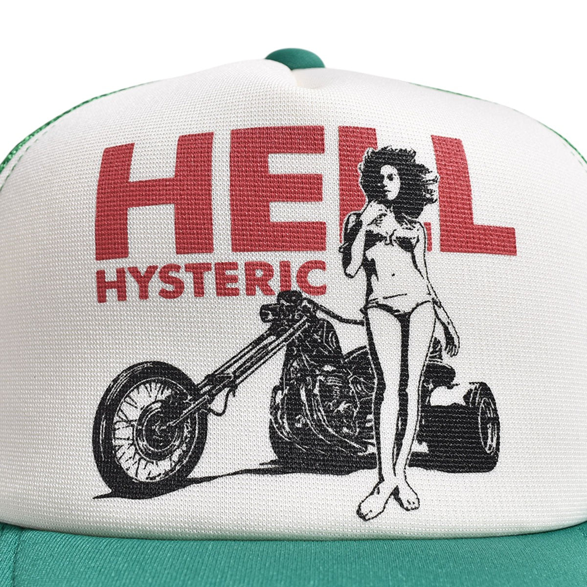 HYSTERIC GLAMOUR]HELL HYSTERIC メッシュキャップ/GREEN(02251QH03