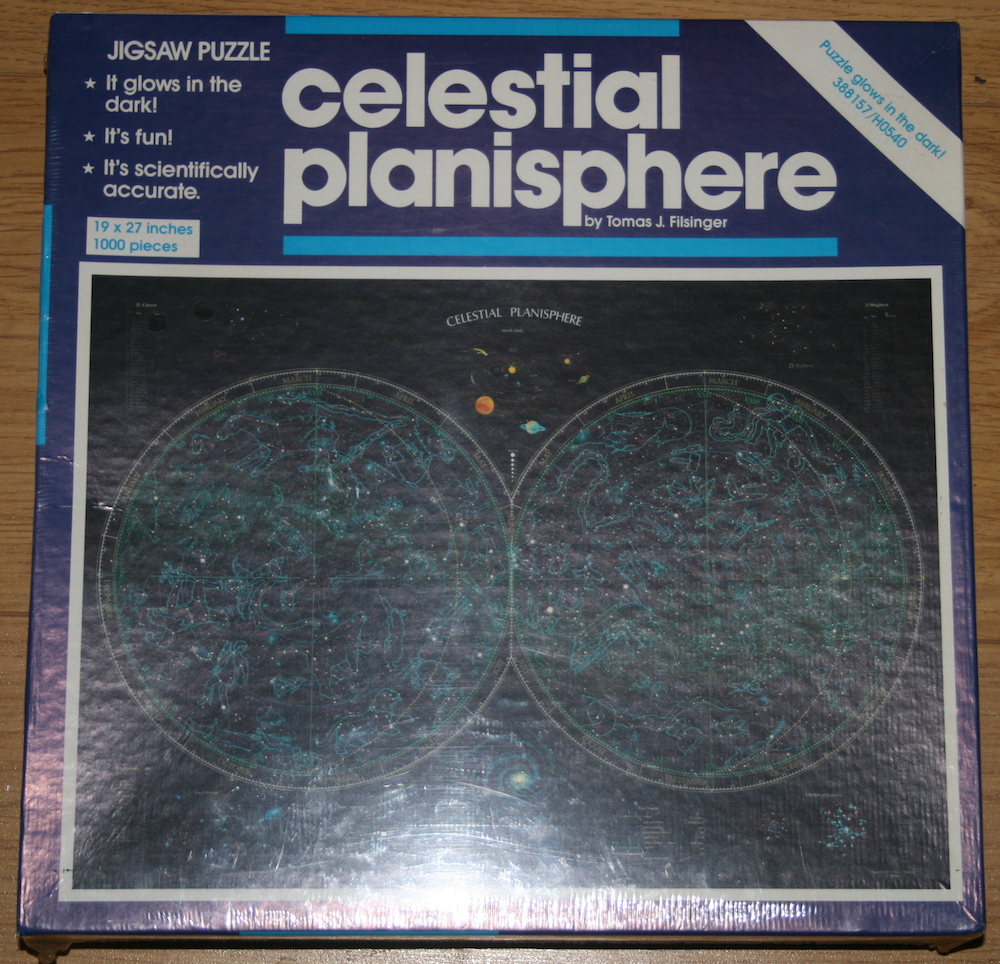 1000, Great American Puzzle Factory, Celestial Planisphere - Rare