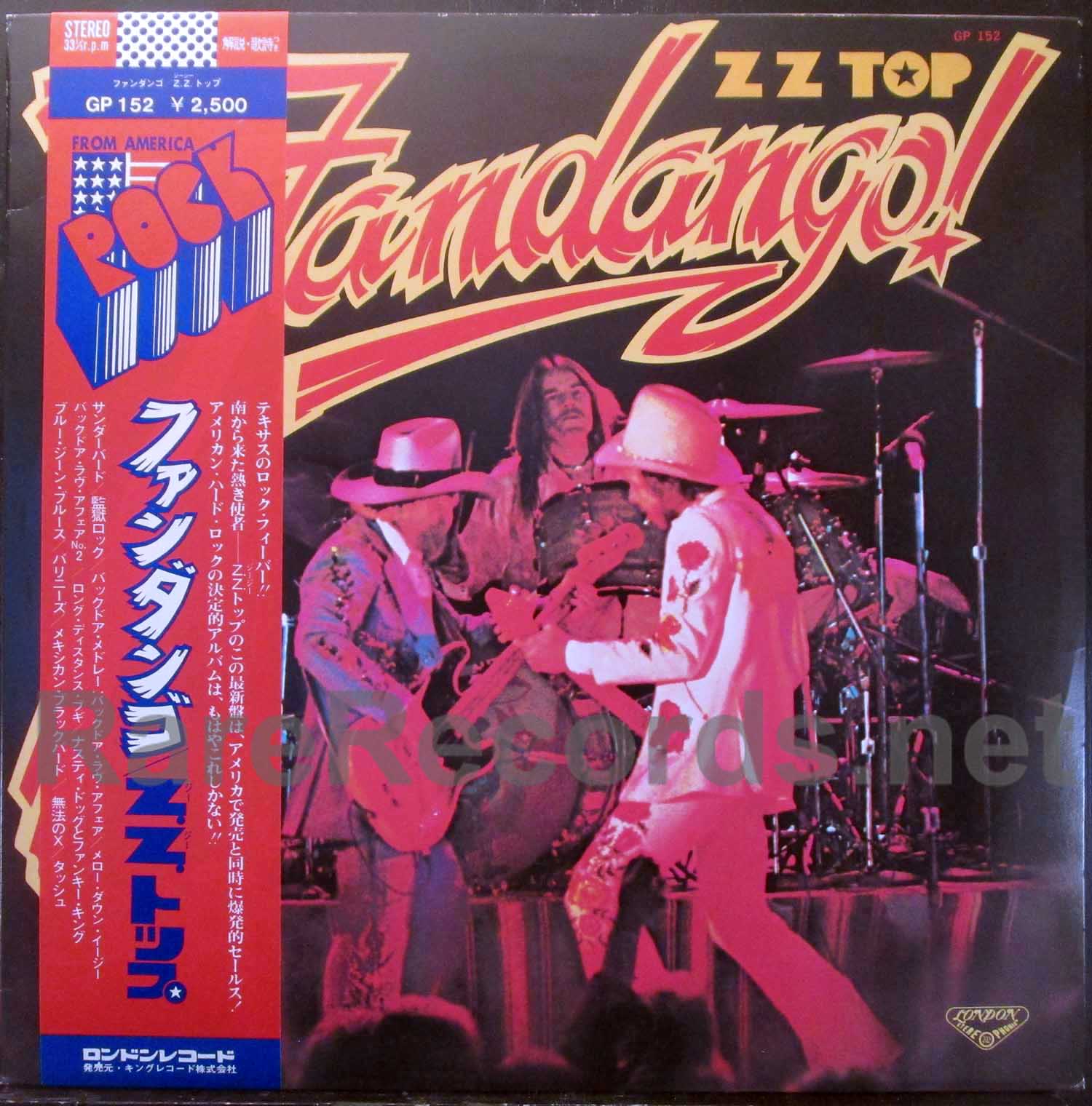 ZZ Top – Fandango! original Japan LP with obi