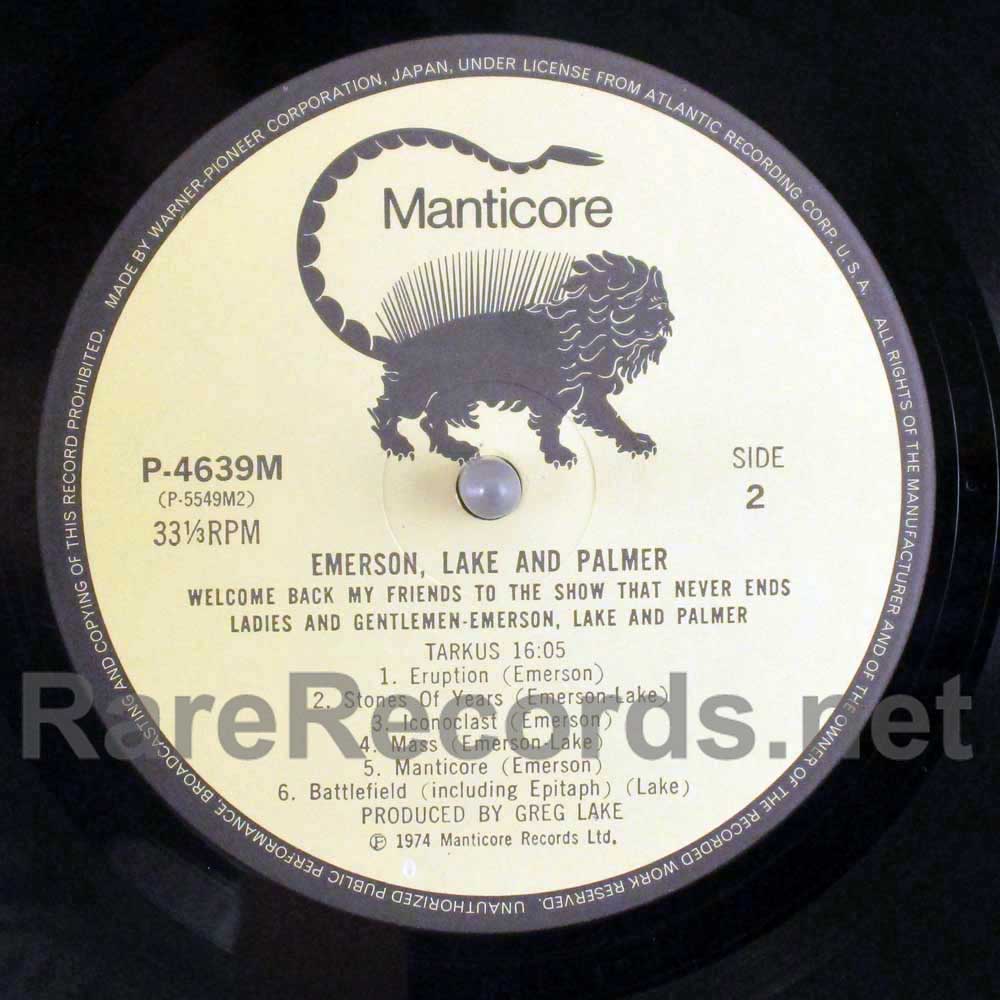 Emerson, Lake & Palmer – Welcome Back rare Japan 3 LP set with obi