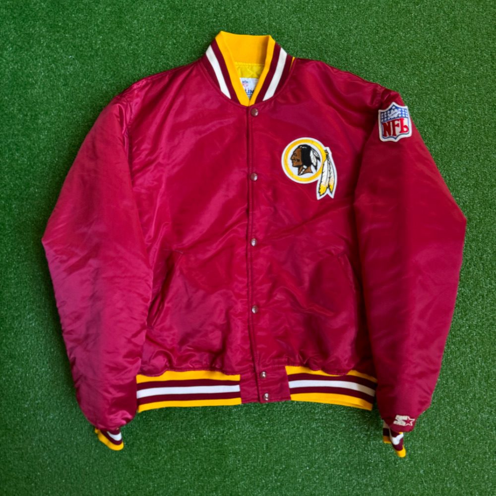 80's Washington Redskins Starter NFL Satin Jacket Size XL – Rare VNTG