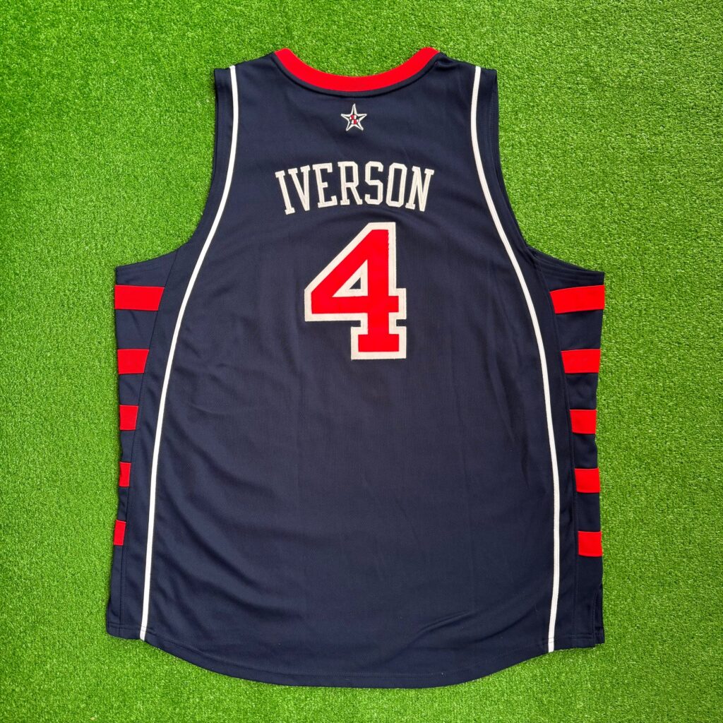 2004 Allen Iverson USA Olympic Reebok Authentic NBA Jersey Size 52