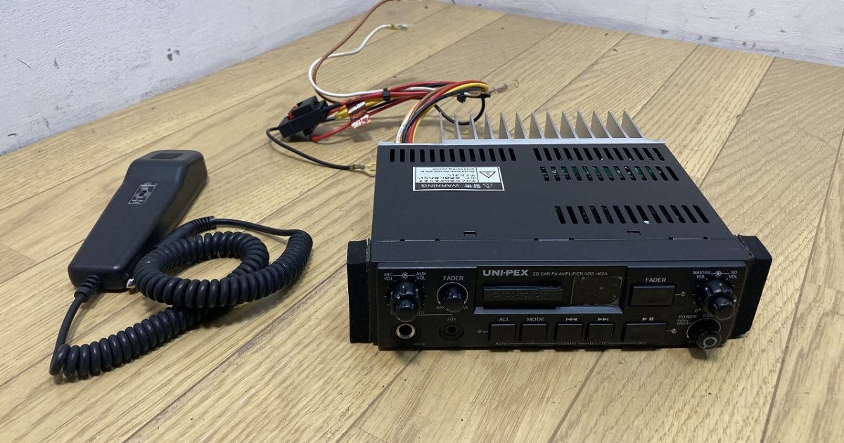 UNI-PEX ユニペックス SDレコーダー付車載アンプ 外部スピーカー用 NDS