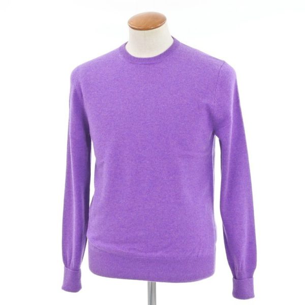 BALLANTYNE（バランタイン）カシミヤ100％/Vネックニット/グレー/状態