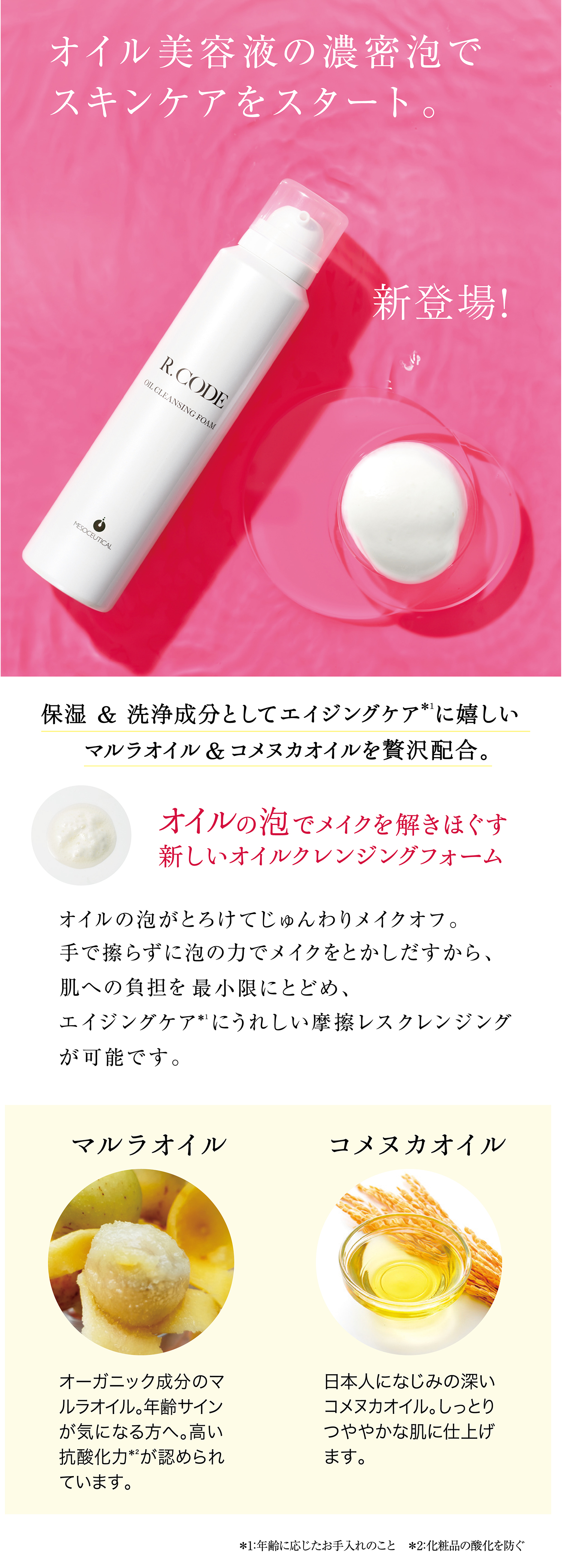 オイルクレンジングフォーム｜MESOCEUTICAL-メソシューティカル-