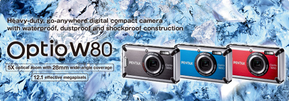 Optio W80 : Digital Compact Cameras | RICOH IMAGING