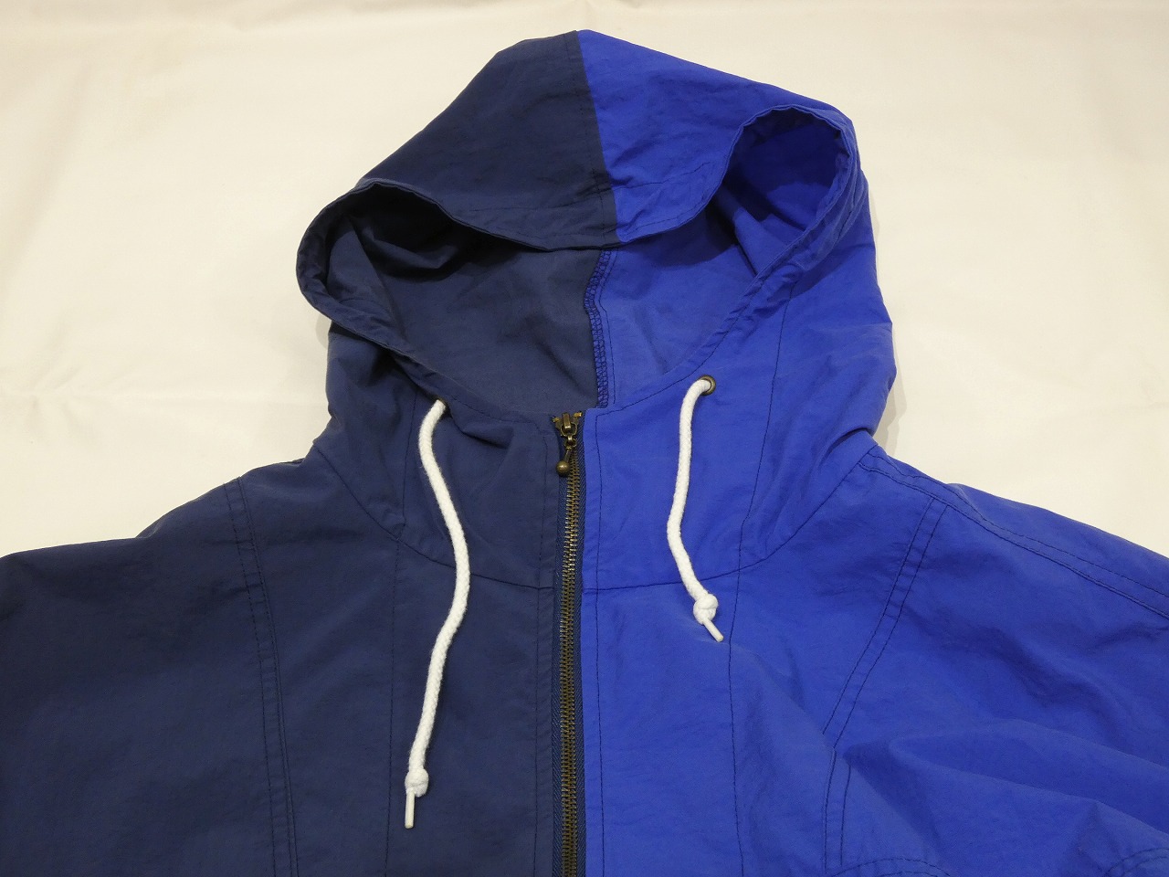 90s OLD GAP TWO TONE NYLON ANORAK PULLOVER PARKA - RICUR