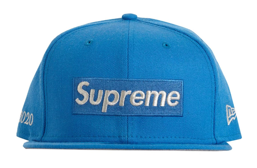 Supreme $1M Metallic Box Logo New Era Light Blue – RIF LA