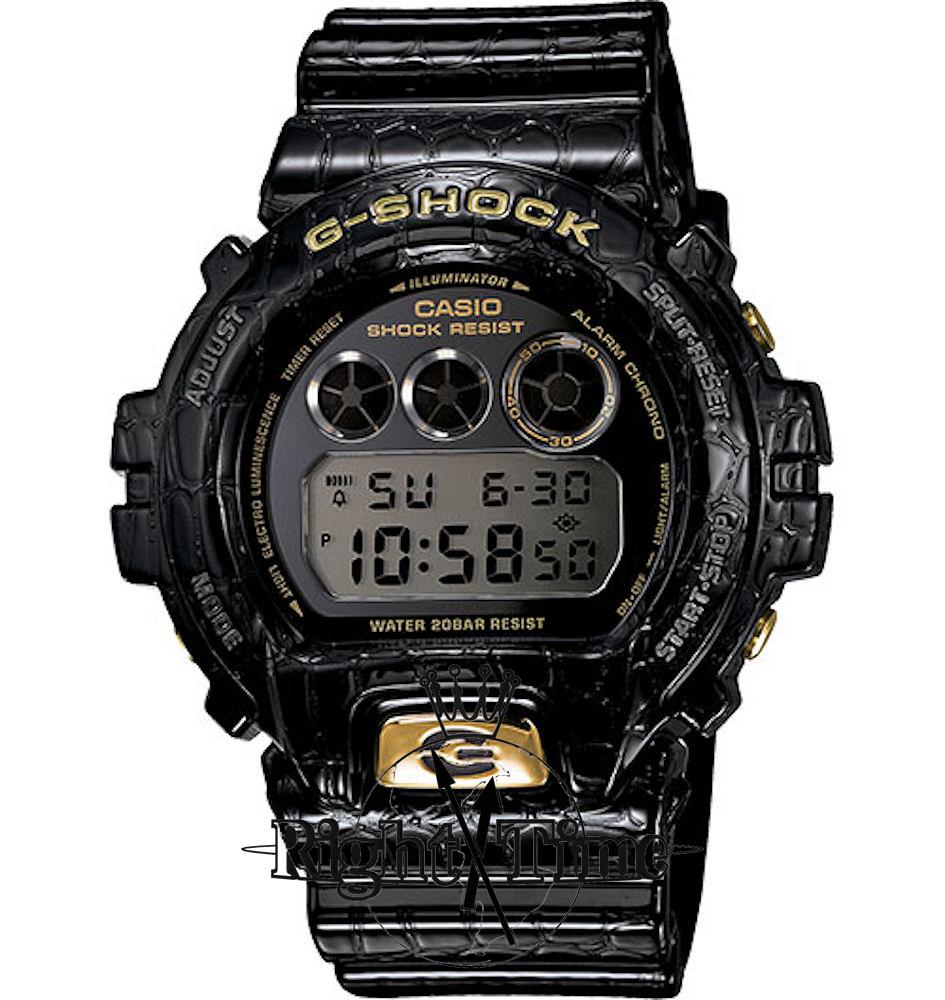 G-Shock Crocodile Textured Blk dw6900cr-1 - Casio G-Shock wrist watch
