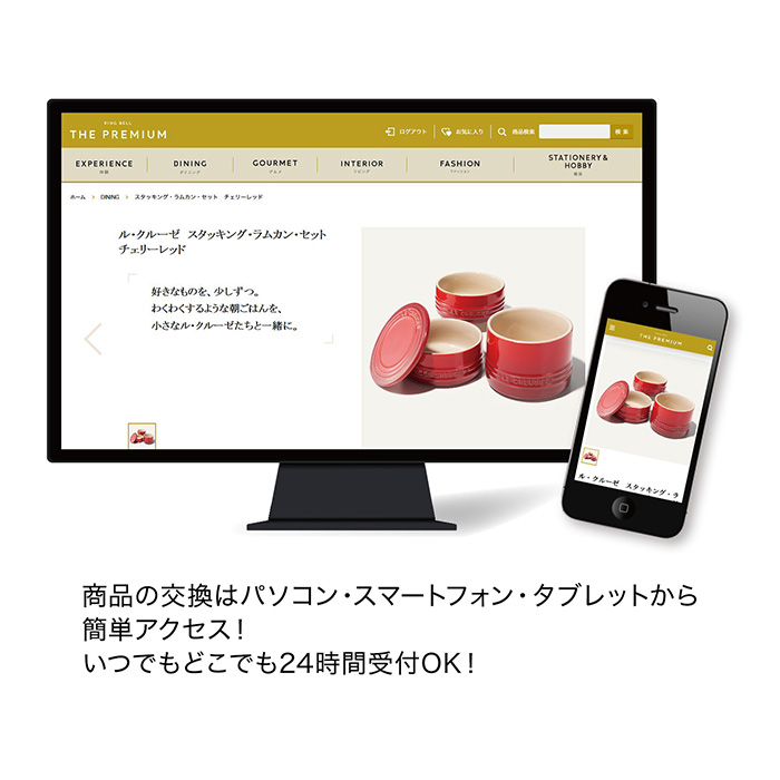 カードタイプカタログギフト] リンベル ザ・プレミアム パウダーピンク