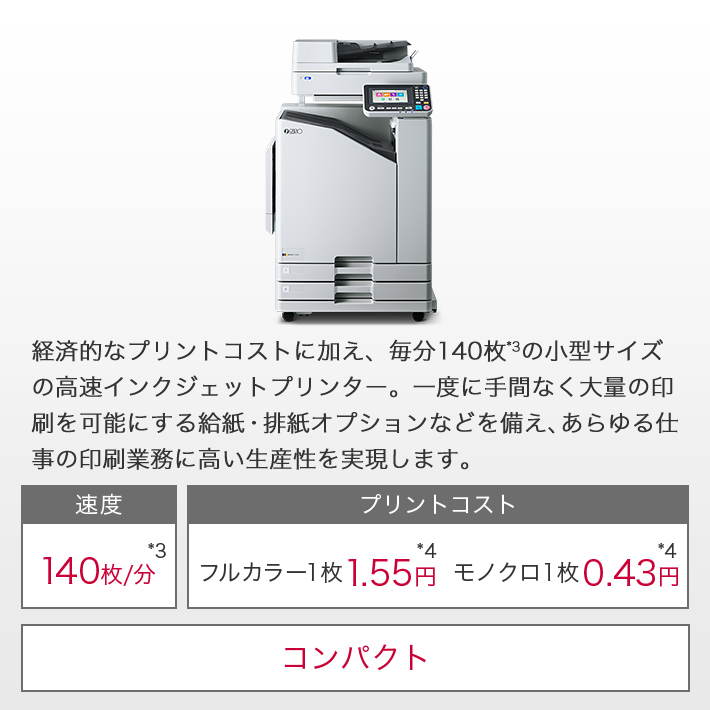 高速インクジェットプリンター オルフィス製品情報｜RISO