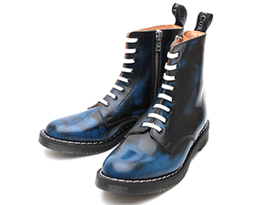 ジョージコックス14481 ブルーラブオフレザー（インサイドジップ