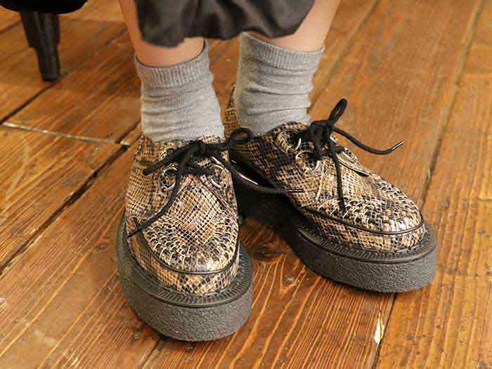 ジョージコックス3588ブラウンベージュパイソン／ROCK SHOES COMPANY