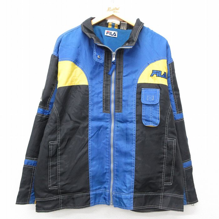 古着通販 L☆古着 フィラ FILA 長袖 ナイロン ジャケット メンズ 90