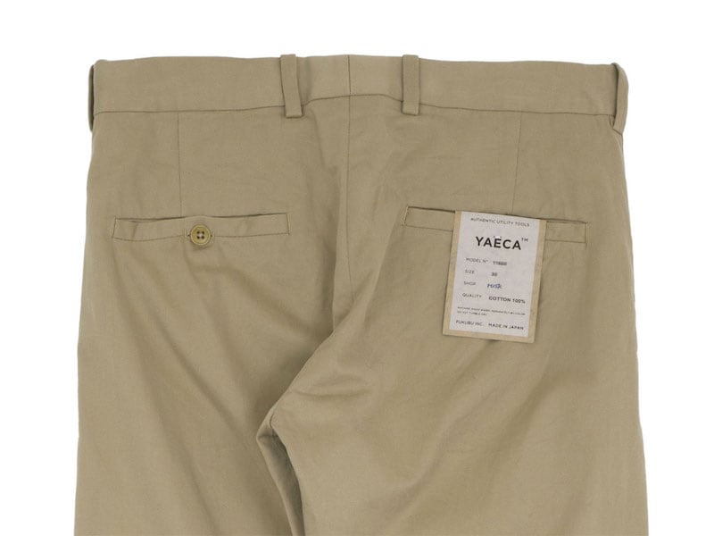 YAECA チノパン｜レディース/メンズの選び方とサイズ感｜タック