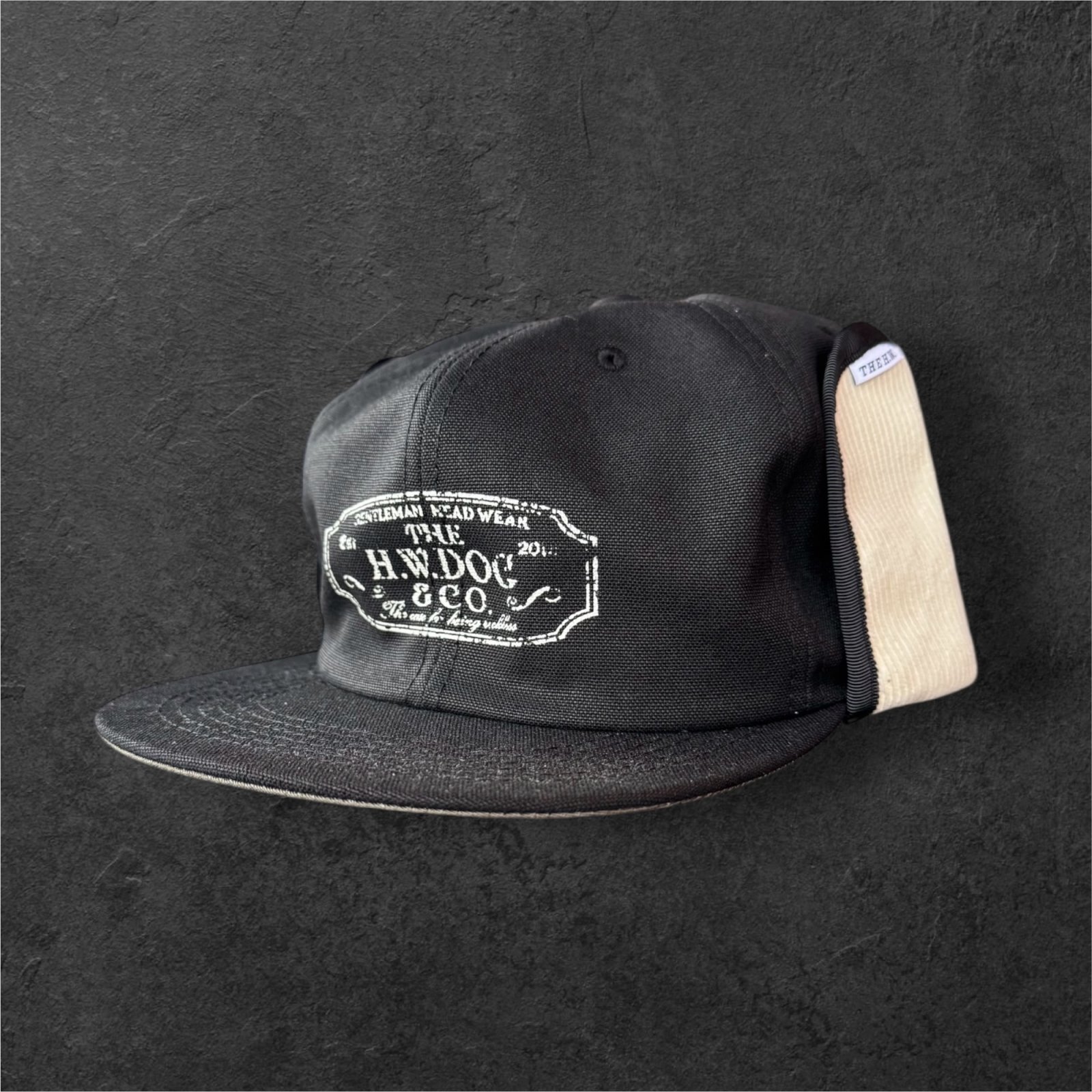 THE H.W.DOG&CO TRUCKER WINTER CAP BLACK ブラック - PHILLIP66