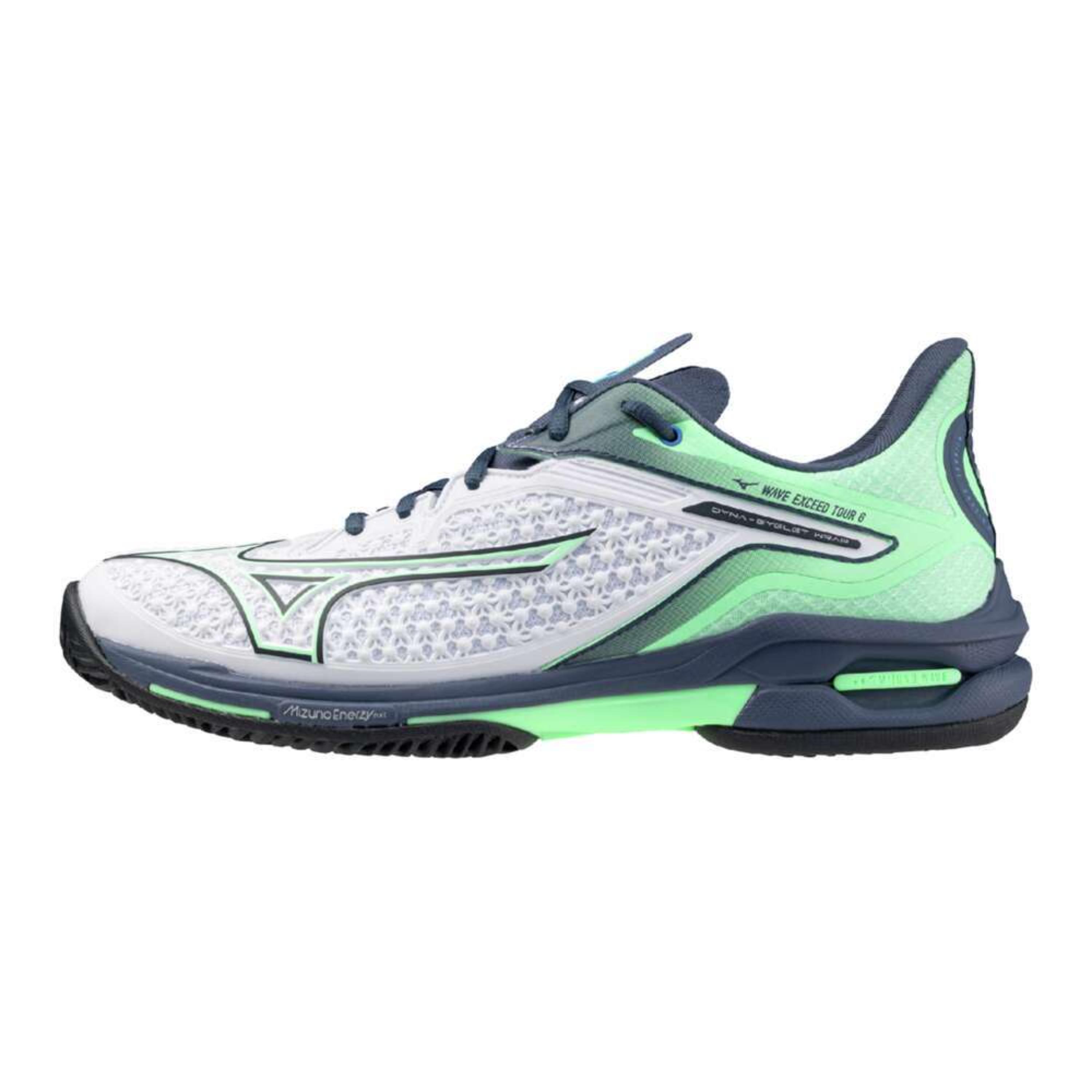 ミズノ テニスシューズ ウェーブエクシードツアー6OC ホワイト×ミント