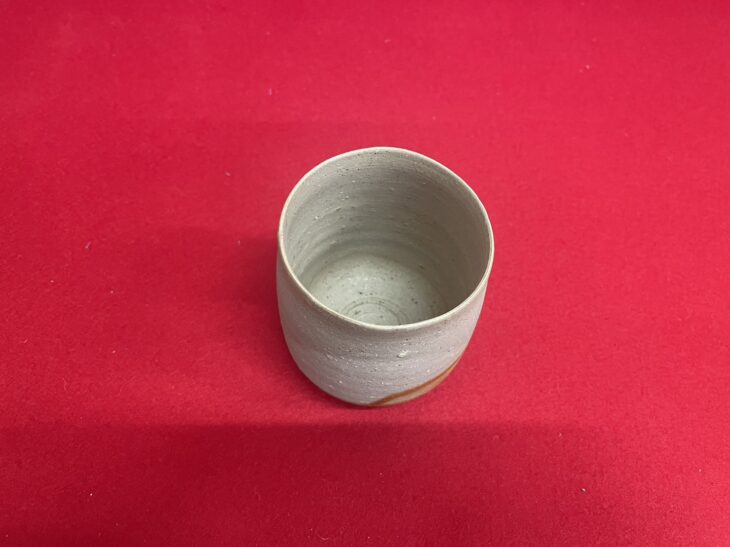 山本陶秀 作『緋襷 湯呑』 ｜骨董品買取 緑和堂