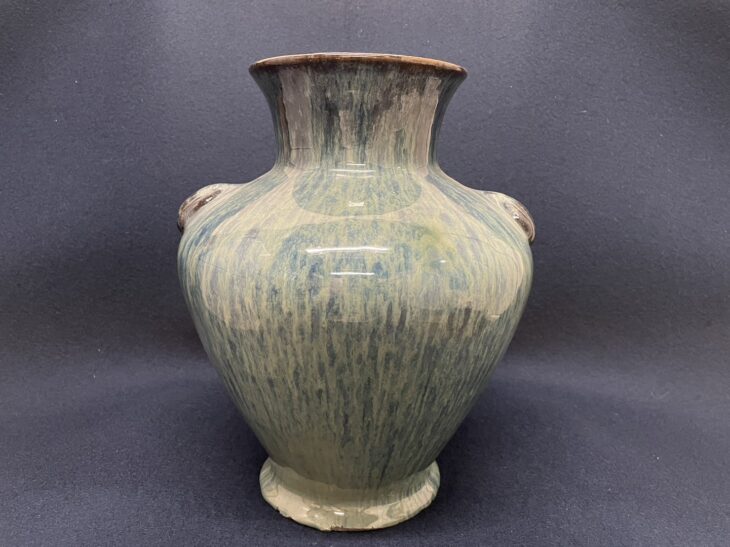 葛明祥 作『海鼠釉 花瓶』 ｜骨董品買取 緑和堂